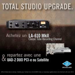 Promo universal audio profitez d'un produit gratuit pour l'achat du préampli LA-610 MKII