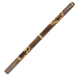 FUZEAU DIDJERIDOO BAMBOU SCULPTÉ - 2648