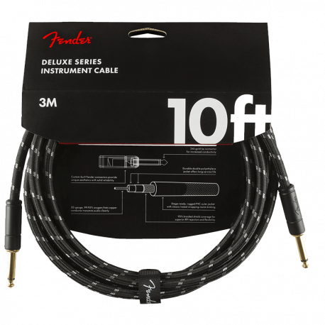 FENDER DELUXE SERIES BLACK TWEED 3M