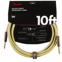 Fender - Câble Instrument série Deluxe, Droit/Droit,3M, Tweed