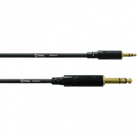 Cordial Mini-Jack - Mini-Jack / Jack stéréo - 1.5m