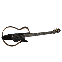 Yamaha - Guitare Silent Acier SLG200S Translucide Black - GSLG200STBLII