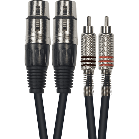 YELLOW CABLE - ECO K10-3 2 XLR femelle/2 RCA mâle 3m