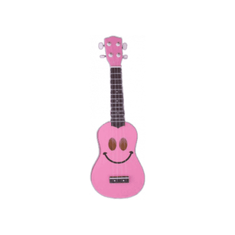 MAHALO - GMH U-SMILE-PK Ukulélé Soprano Rose+ Housse