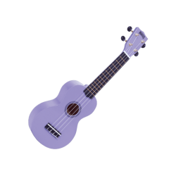 Mahalo - Ukulélé Rainbow Soprano violet brillant + housse - GMH MR1-PP