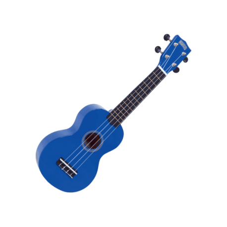 MAHALO - GMH MR1-BU Ukulélé Soprano bleu brillant + housse