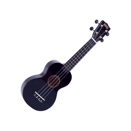 MAHALO - GMH MR1-BK Ukulélé Soprano noir brillant + housse