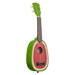 KALA Ukulélé Novelty, Watermelon Soprano, livré avec housse