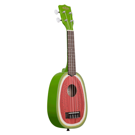 KALA Ukulélé Novelty, Watermelon Soprano, livré avec housse