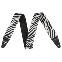 Fender - Sangle Wild Animal Print Strap, Zèbre, 2"
