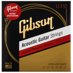 GIBSON COATED PHOSPHOR BRONZE 11-52
