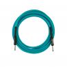 Fender Pro Glow in the Dark, Câble Phosphorescent 5,5 Mètres, Bleu