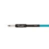 Fender Pro Glow in the Dark, Câble Phosphorescent 5,5 Mètres, Bleu