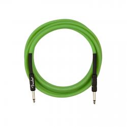 Fender - Câble Pro Glow in the Dark, Câble Phosphorescent 3 Mètres, Vert