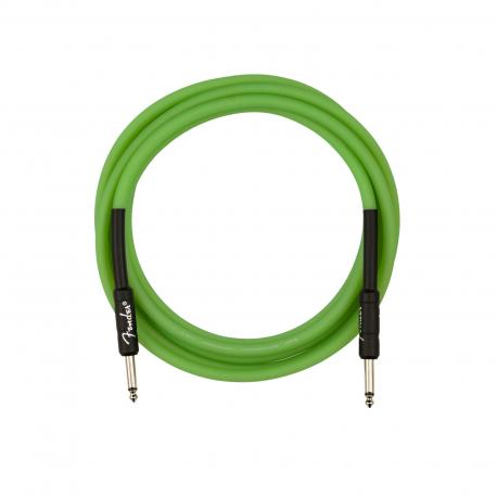 Fender Pro Glow in the Dark, Câble Phosphorescent 3 Mètres, Vert