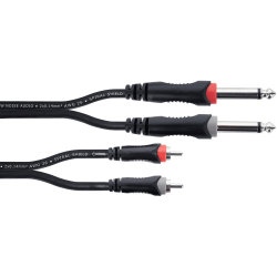 CORDIAL - ECL EU3PC - 2 RCA/2 Jacks mono - 3m