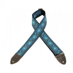 Levy's - Courroie 5 cm, tissu avec motifs Hootenany, dos cuir - Design 004