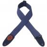 Levy's - Sangle 5 cm, coton, avec logo en cuir - Navy