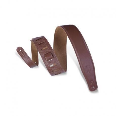 Levy's - Sangle Cuir rembourré, dos daim, 6,4 cm - Marron