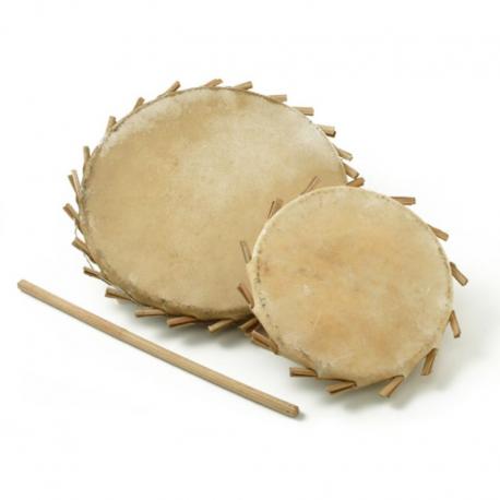 Yoman - Sakara Tambourin Terre Cuite Grand - Diam 32Cm