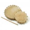 Yoman - Sakara Tambourin Terre Cuite Grand - Diam 32Cm