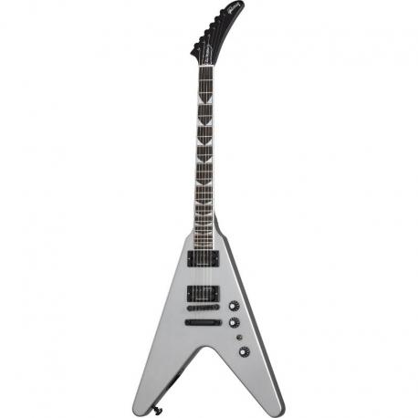 Gibson - Guitare Electrique Dave Mustaine Flying V Silver Metallic
