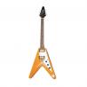 Epiphone - Guitare Electrique Original 1958 Flying V Korina White Pickguard - Aged Natural