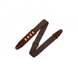 Levy's - Courroie en coton avec 4 portes médiators, 5 cm - Brown