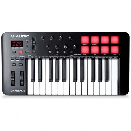 M-Audio - Clavier Maitre Oxygen 25 Usb Midi 8 pads - OXYGEN25V
