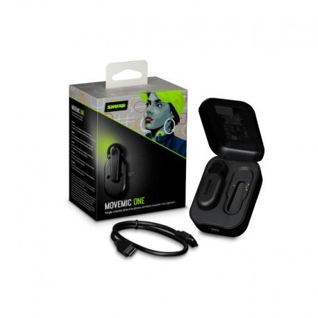 Shure - Micro Cravate sans fil et boîtier de charge - MV-ONE-Z6