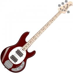 Sterling by Musicman - Basse Electrique Stingray4 HH Candy Apple Red - GSU RAY4HH-CAR-M1