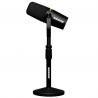 Shure - Bundle Micro de Podcast MV7+ noir avec stand de table - SSE MV7+-K-BNDL