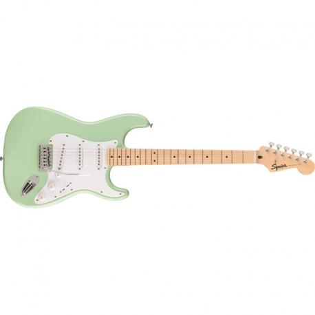Squier - Guitare Electrique Sonic Stratocaster HSS, Maple Fingerboard, White Pickguard, Tahitian Coral