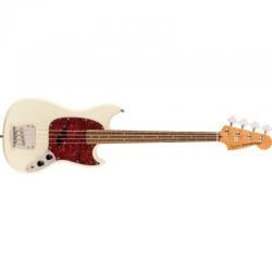 Squier - Basse Mustang Classic Vibe des années 60, touche en laurier, blanc olympique