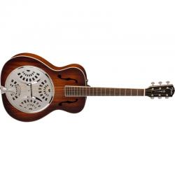Fender - Guitare Electro Acoustique Résonateur PR-180E, touche en noyer, éclat de cognac vieilli