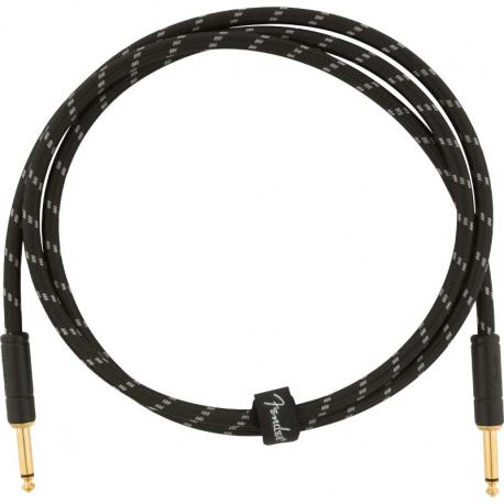 Fender - Câble pour instruments série Deluxe, droit/droit, 1,5M, tweed noir