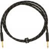 Fender - Câble pour instruments série Deluxe, droit/droit, 1,5M, tweed noir
