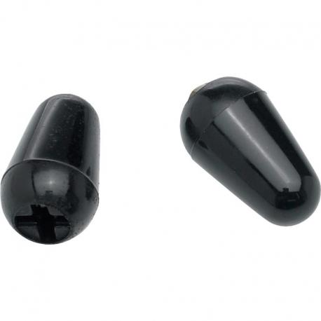 Fender - Embouts de commutation Stratocaster®, noirs (2)