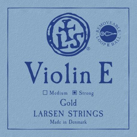 Larsen - Cordes Violon Synthetic/Fiber Core Mi or boucle