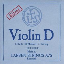Larsen - Cordes Violon Synthetic/Fiber Core Ré argent
