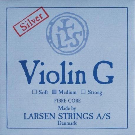 Larsen - Cordes Violon Synthetic/Fiber Core Sol argent