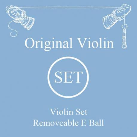 Larsen - Cordes Violon Synthetic/Fiber Core Jeu Mi acier boucle