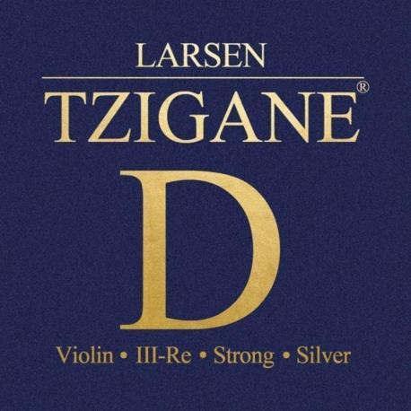 Larsen - Cordes Violon Tzigane Multifilament-Fiberkern Ré argent