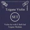 Larsen - Cordes Violon Tzigane Multifilament-Fiberkern Jeu Mi acier boule