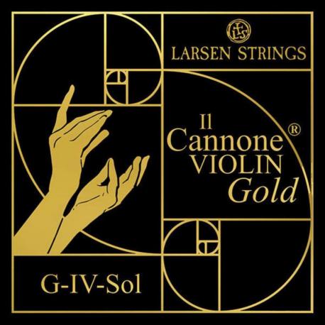 Larsen - Cordes Violon Il CANNONE Gold Sol Soloist Gold