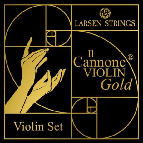 Larsen - Cordes Violon Il CANNONE Gold Jeu Soloist Gold