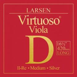 Larsen - Cordes Alto diapason extra-long 420mm , tension medium Ré Alu.