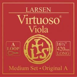 Larsen - Cordes Alto diapason extra-long 420mm , tension medium Jeu boucle