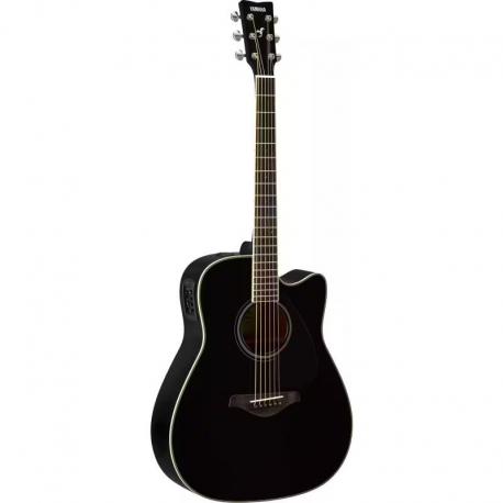 Yamaha - Guitare Electro Acoustique FGX820C Black - GFGX820CBLII