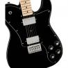 Squier - Guitare Electrique Affinity Series Telecaster Deluxe, Maple Fingerboard, Black Pickguard, Black - 0378253506